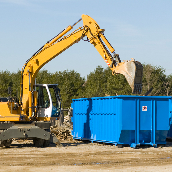 what kind of customer support is available for residential dumpster rentals in Valeria IA